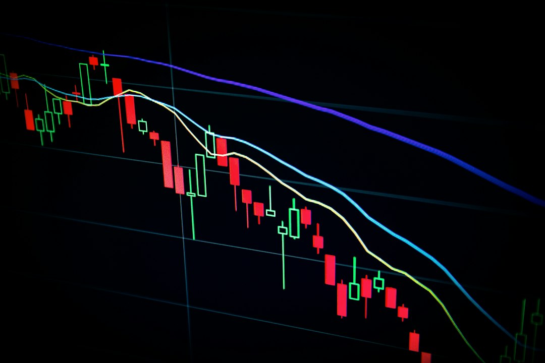 Machine learning algorithms analyzing financial market data and trading patterns on computer screens