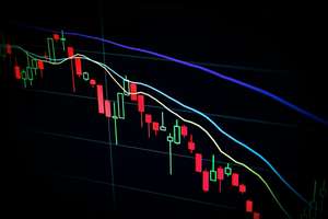 Machine learning algorithms analyzing financial market data and trading patterns on computer screens